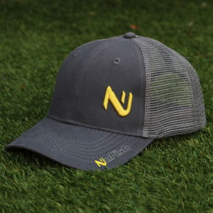 NuFish Cap - Grey - Raised Yellow Logo