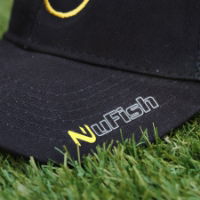 NuFish Cap - Black - Yellow Logo Outline